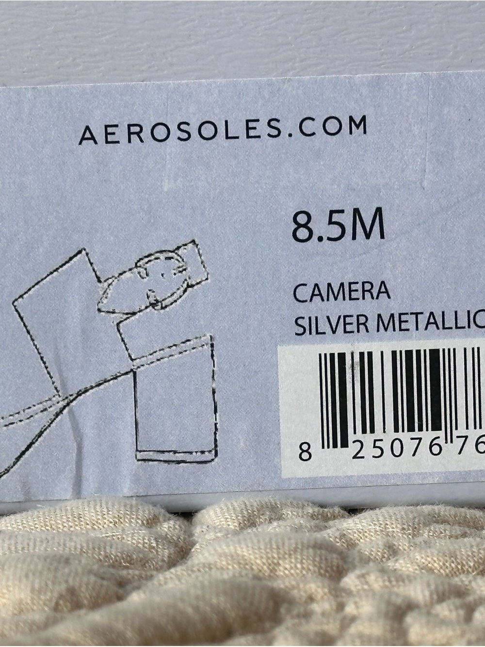 AEROSOLES Metallic SILVER Wide-Strap Slingback Platform Sandals. Worn once 8.5 - Picture 14 of 15